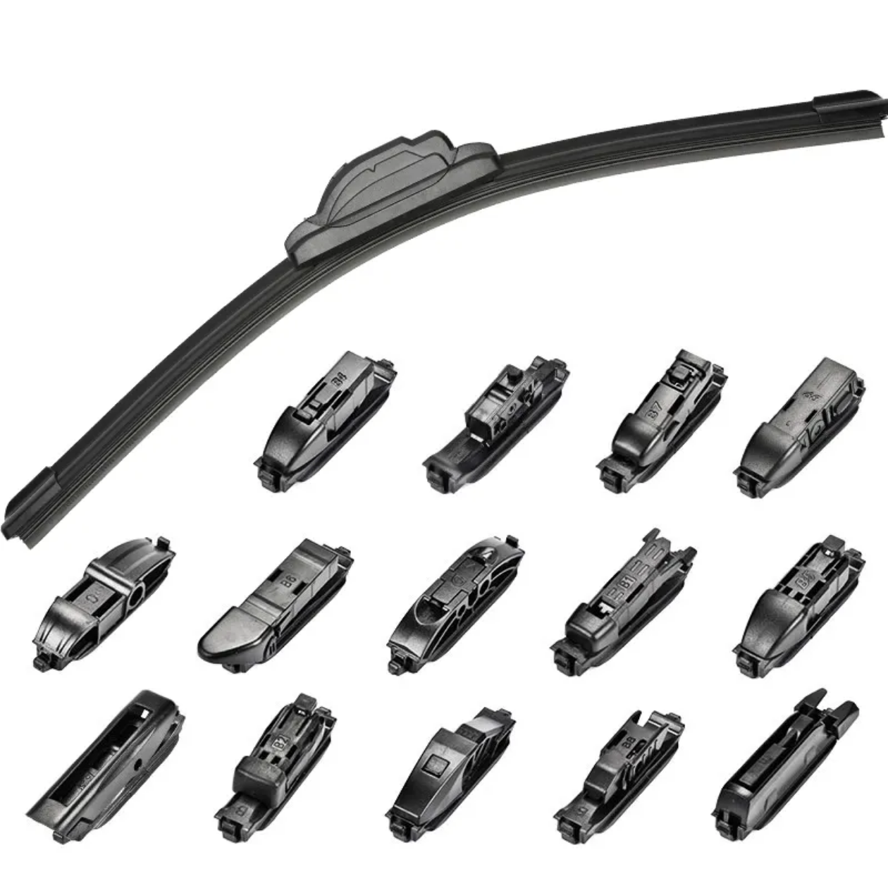 Multi Adaptors Multi Fit Universal Aero Flat Wiper Blade Multi Clips for All Cars OEM Factory Supply